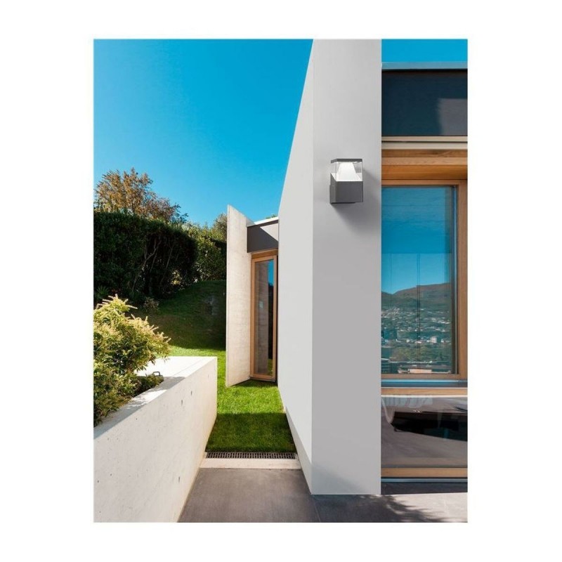 Applique Murale Extérieure LOCK Gris Foncé & Blanc LED 12 W NOVA LUCE 813101