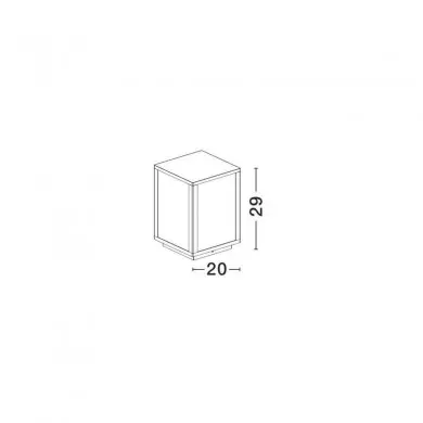 Borne Lumineuse Extérieure ZEST Noir E27 60 W NOVA LUCE 870045