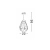 Suspension Extérieure ISIDORA Noir E27 18 W NOVA LUCE 870445