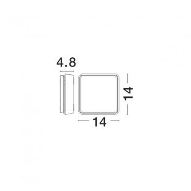 Applique Murale Extérieure PIER Gris Foncé LED 12 W NOVA LUCE 810066