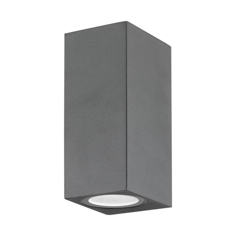 Applique Murale Extérieure NERO Gris Foncé GU10 2x35 W L6,7 NOVA LUCE 710042