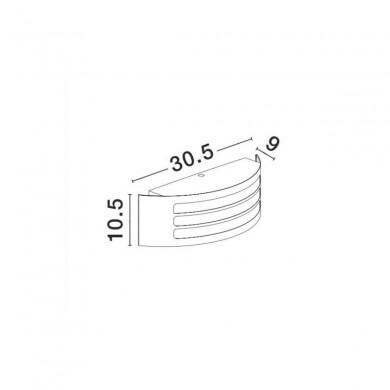 Applique Murale Extérieure ZENITH Blanc E27 16 W NOVA LUCE 713115