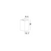 Applique Murale Extérieure CADMO Gris LED 2x3 W L10,7 NOVA LUCE 9162122