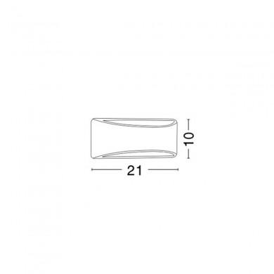 Applique Murale Extérieure ZERINO Gris LED 6 W H10 NOVA LUCE 9161968