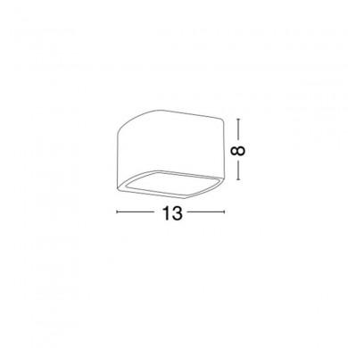 Applique Murale Extérieure ZERINO Gris LED 6 W H8 NOVA LUCE 9161989