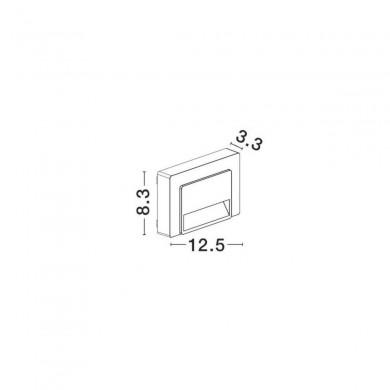 Applique Murale Extérieure LUTON Gris Foncé LED 1,2 W H8,3 NOVA LUCE 8403626