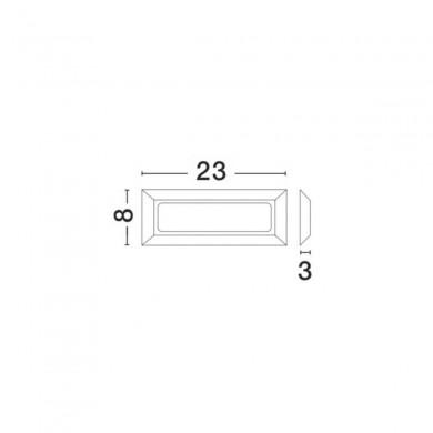 Applique Murale Extérieure PULSAR Gris Foncé LED 4 W H8 NOVA LUCE 811501