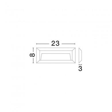 Applique Murale Extérieure PULSAR Gris Foncé LED 2 W H8 NOVA LUCE 811502