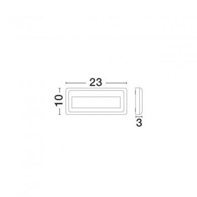 Applique Murale Extérieure PULSAR Gris Foncé LED 4 W H10 NOVA LUCE 812102