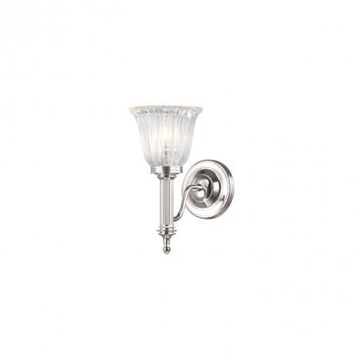 Applique Murale Carroll H 27cm 1x40W Nickel Poli ELSTEAD LIGHTING bathcarroll1pn