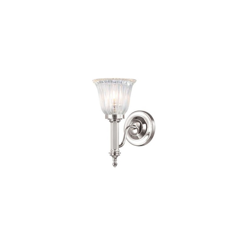 Applique Murale Carroll H 27cm 1x40W Nickel Poli ELSTEAD LIGHTING bathcarroll1pn