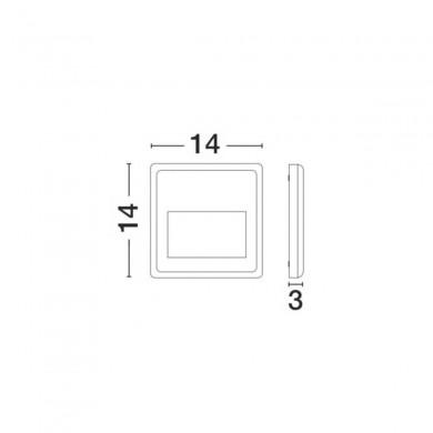 Applique Murale Extérieure PULSAR Gris Foncé LED 4 W H14 NOVA LUCE 812302