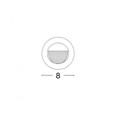 Applique Murale Extérieure KRYPTON Gris Foncé LED 3 W H- NOVA LUCE 726407