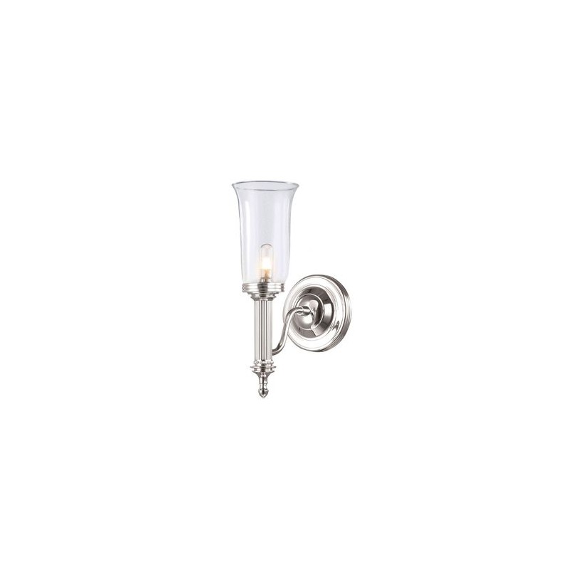 Applique Murale Carroll H 34,5cm 1x40W Nickel Poli ELSTEAD LIGHTING bathcarroll2pn