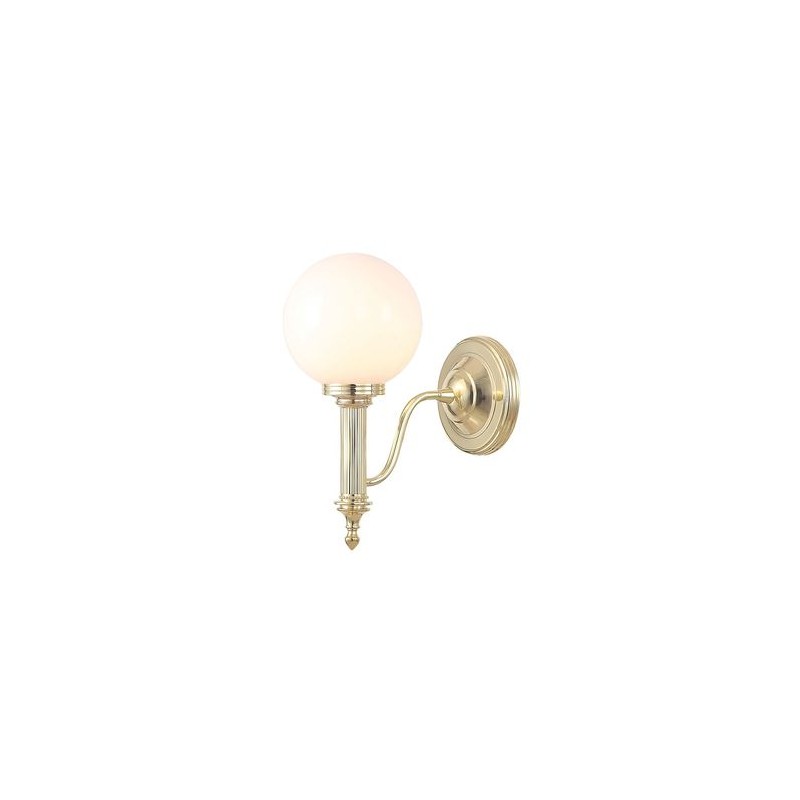 Applique Boule Carroll H 29cm 1x40W Laiton poli ELSTEAD LIGHTING bathcarroll4pb