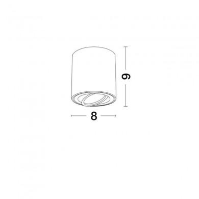 Plafonnier GOZZANO Sable Blanc GU10 10 W 9174511 NOVA LUCE 9174511