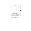 Plafonnier GOZZANO Sable Noir GU10 10 W 9174512 NOVA LUCE 9174512