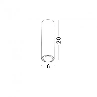 Plafonnier MARUPE Sable Noir GU10 10 W H20 NOVA LUCE 834866