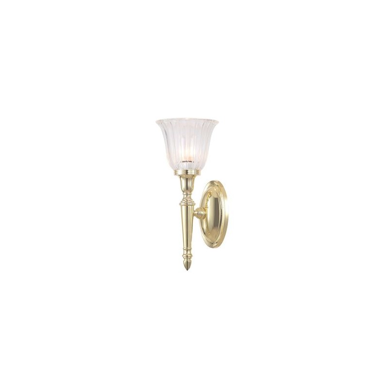 Applique Murale Dryden H 33cm 1x40W Laiton poli ELSTEAD LIGHTING bathdryden1pb