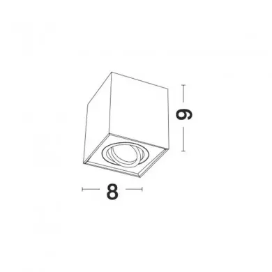 Plafonnier RENDE Sable Blanc GU10 10 W H9 NOVA LUCE 9175513
