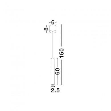 Suspension ULTRATHIN Sable Blanc LED 3 W NOVA LUCE 9184021