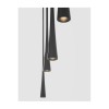 Suspension GOCCIO Noir LED 5x7 W NOVA LUCE 9504001