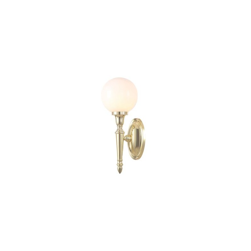 Applique Boule Dryden H 35cm 1x40W Laiton poli ELSTEAD LIGHTING bathdryden4pb