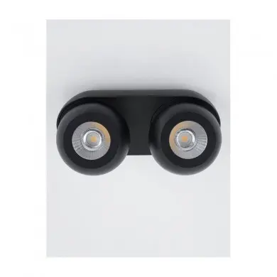 Plafonnier GON Sable Noir LED 2x5 W NL_9105102 9105102 Plafonnier GON Sable Noir LED 2x5 W NOVA LUCE 9105102