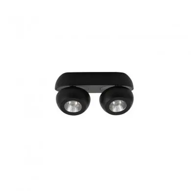 Plafonnier GON Sable Noir LED 2x5 W NL_9105102 9105102 Plafonnier GON Sable Noir LED 2x5 W NOVA LUCE 9105102
