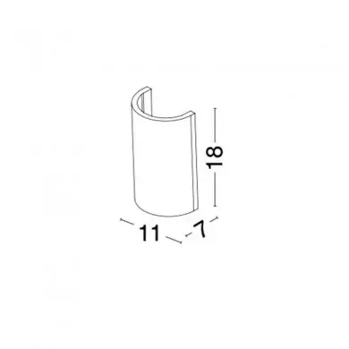 Applique Murale SANDRO Blanc G9 5 W H18 NOVA LUCE 9168562