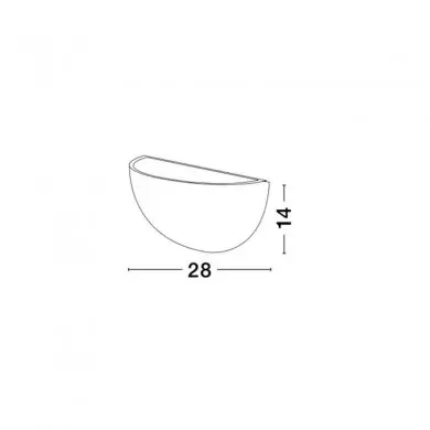 Applique Murale SANDRO Blanc E14 5 W H14 NOVA LUCE 516276