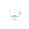 Plafonnier NEVIO Blanc GU10 10 W H11 NOVA LUCE 4192401