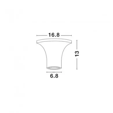 Plafonnier ORAZIO Blanc GU10 10 W H13 NOVA LUCE 61853202