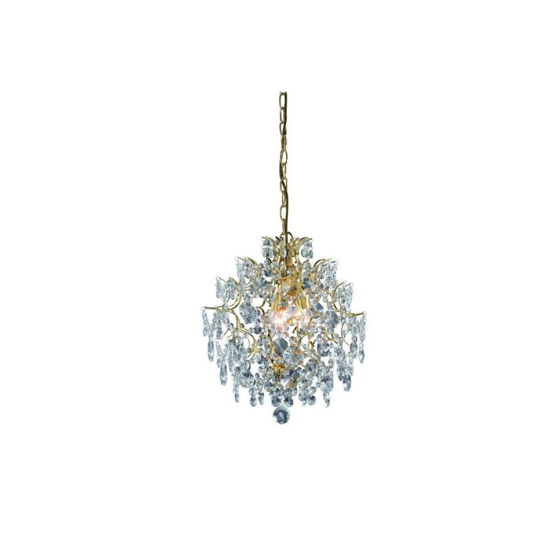 Suspension Cristal Rosendal 3x40W E14 Or Transparent MJ_100524 100524 Suspension Cristal Rosendal 3x40W E14 Or Transparent MARKSLOJD 100524
