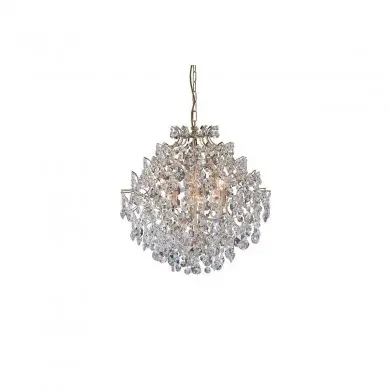 Suspension Cristal Rosendal 6x40W E14 Or Transparent MARKSLOJD 100532