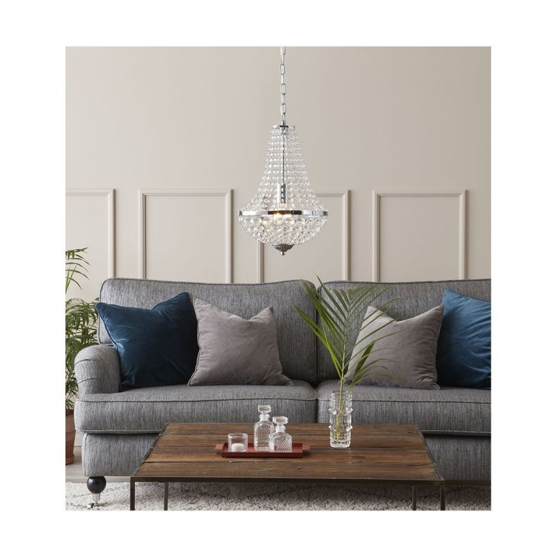 Lustre Granso 1x60W E27 Chromé Transparent MARKSLOJD 104889