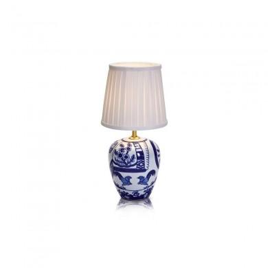 Lampe Abat-Jour Goteborg 1x40W E14 Bleu Blanc MARKSLOJD 104999