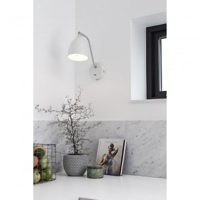 Applique Interrupteur Fredrikshamn 1x40W E27 Blanc MJ_105026 105026 Applique Interrupteur Fredrikshamn 1x40W E27 Blanc MARKSLOJD 105026
