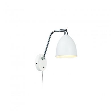 Applique Interrupteur Fredrikshamn 1x40W E27 Blanc MJ_105026 105026 Applique Interrupteur Fredrikshamn 1x40W E27 Blanc MARKSLOJD 105026