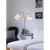 Lampadaire Modena 2x60W E27 Laiton Blanc MARKSLOJD 105274