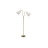 Lampadaire Modena 2x60W E27 Laiton Blanc MARKSLOJD 105274