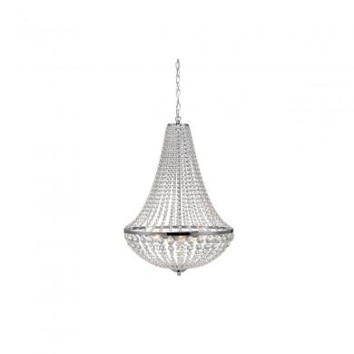 Lustre Montgolfière Pampilles Granso 3x40W E14 Chromé Transparent MARKSLOJD 105317