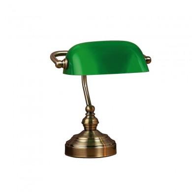 Lampe de Banquier Bankers 1x40W E14 Oxidé Vert H25 MARKSLOJD 105930