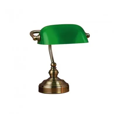 Lampe de Banquier Bankers 1x40W E14 Oxidé Vert H25 MJ_105930 105930 Lampe de Banquier Bankers 1x40W E14 Oxidé Vert H25 MARKSLOJD 105930