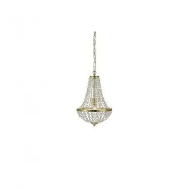 Lustre Montgolfière Granso 1x60W E27 Laiton Transparent MARKSLOJD 106118