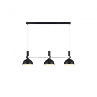 Suspension Larry 3x60W E27 Noir Chromé Noir MARKSLOJD 106855