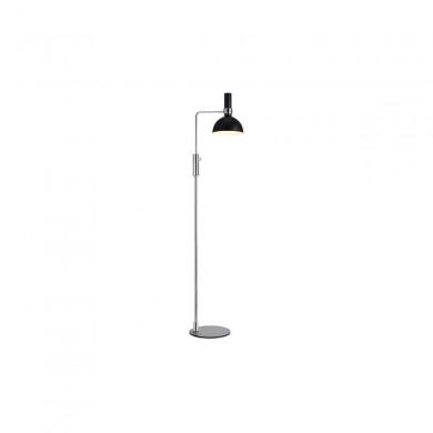 Lampadaire Industriel Larry 1x60W E27 Chromé Noir MARKSLOJD 106857