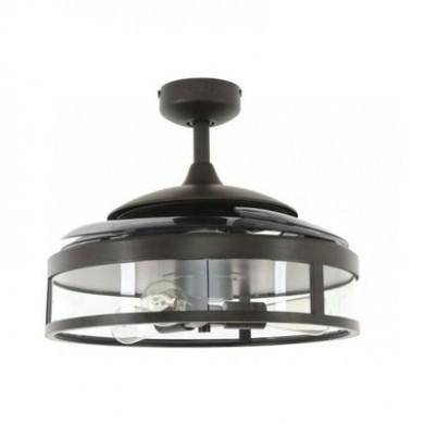 Ventilateur de plafond Classic 122cm Noir Rétractable BOUTICA DESIGN 212927