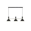 Suspension Industrielle Larry 3x60W E27 Noir Laiton Antique Noir MARKSLOJD 106971