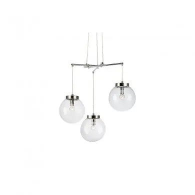 Suspension Sicily 3x40W E14 Chromé Transparent MARKSLOJD 107015